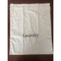 Cotton two-side pulling-styled hotel laundry bag